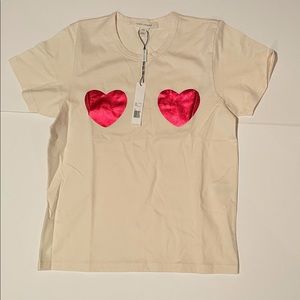 Marc Jacobs - Double Hearts Print Shirt Women’s Medium Brand New with Tags